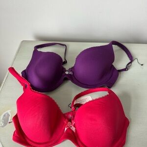 Victoria’s Secret body by Victoria lined demi bras lot of 2